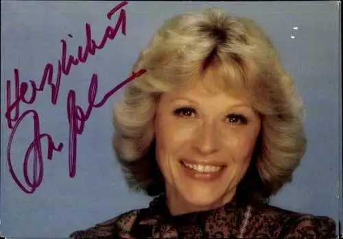 Ak Schauspielerin Bibi Johns, Portrait, Autogramm