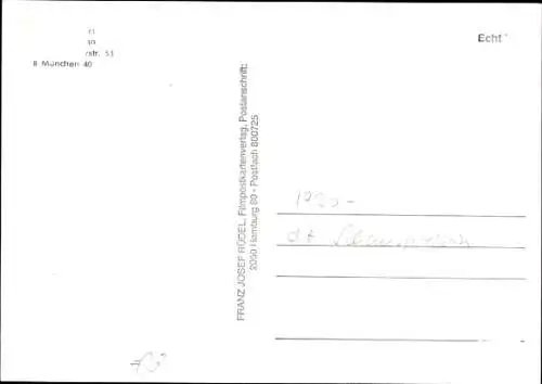 Ak Schauspieler Ingeborg Lapsien, Portrait, Autogramm