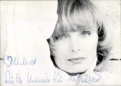 Ak Schauspielerin Ruth Maria Kubitschek, Portrait, Autogramm