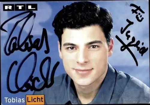 Ak Schauspieler Tobias Licht, Portrait, Autogramm