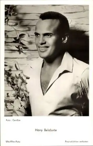 Ak Schauspieler Harry Belafonte, Portrait