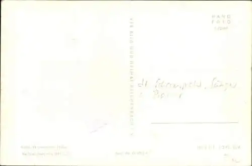 Ak Sänger Hans Hick, Portrait, Anzug, Autogramm