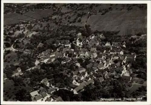 Ak Britzingen Müllheim in Baden Schwarzwald, Fliegeraufnahme