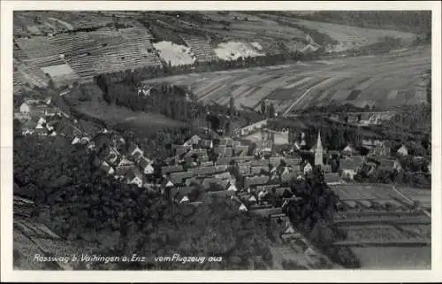 Ak Roßwag Vaihingen an der Enz, Fliegeraufnahme