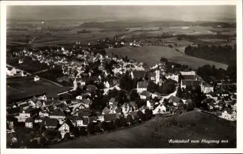 Ak Aulendorf in Württemberg, Fliegeraufnahme