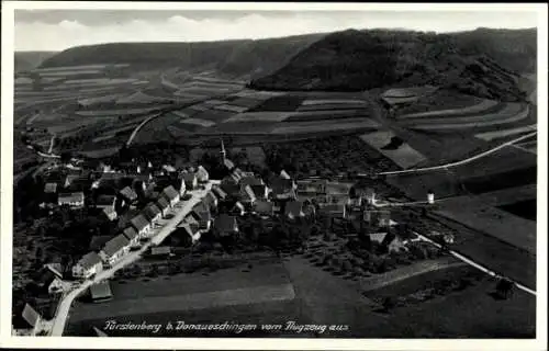 Ak Fürstenberg bei Donaueschingen Hüfingen im Schwarzwald, Fliegeraufnahme