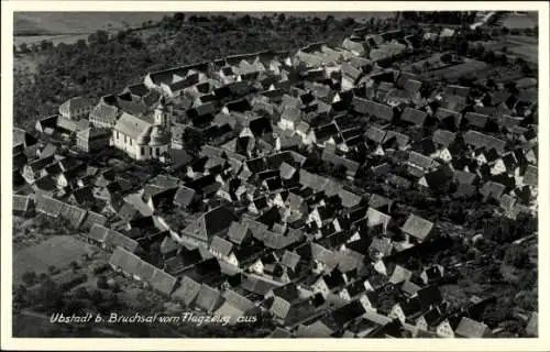 Ak Ubstadt in Baden, Fliegeraufnahme