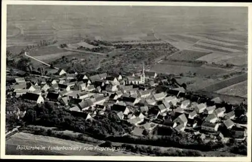 Ak Baldersheim Aub in Unterfranken, Fliegeraufnahme