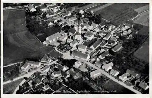 Ak Ober Dolling Oberdolling in Oberbayern, Fliegeraufnahme