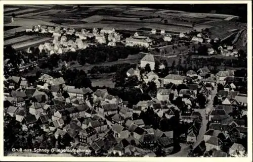 Ak Schney Lichtenfels im Obermainland Oberfranken, Fliegeraufnahme