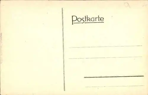 Künstler Ak Elfriede Springer, Dresden Altstadt, An der Kunstakademie