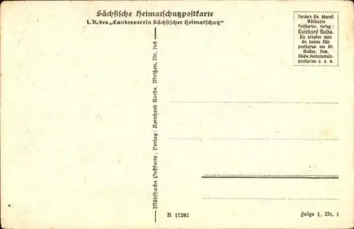 Ak Meißen in Sachsen, Blick von der Leinewebergasse