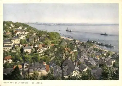 Ak Hamburg Altona Blankenese, Blick vom Süllberg