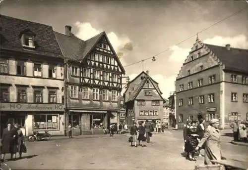 Ak Schmalkalden im Thüringer Wald, Am Altmarkt, HO Backwaren