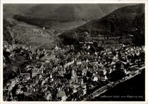 Ak Bad Urach in der Schwäbischen Alb Württemberg, Fliegeraufnahme