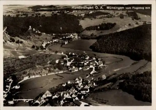 Ak Hundersingen Herbertingen in Württemberg, Fliegeraufnahme