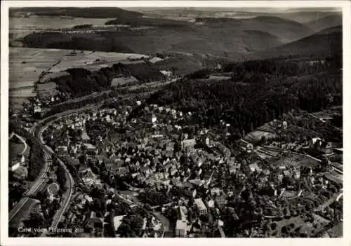 Ak Calw im Schwarzwald, Fliegeraufnahme