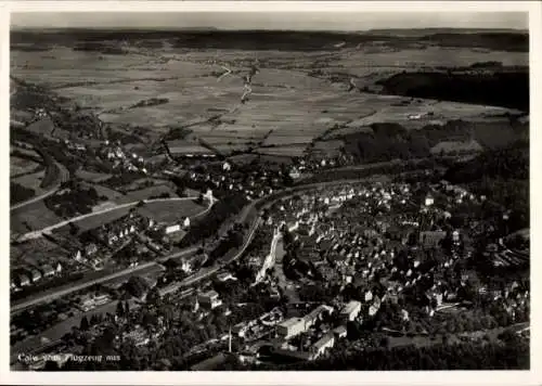 Ak Calw im Schwarzwald, Fliegeraufnahme