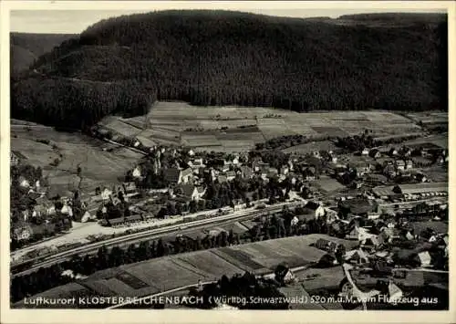 Ak Klosterreichenbach Baiersbronn im Schwarzwald, Fliegeraufnahme