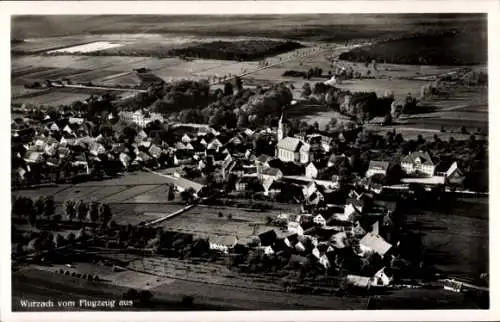 Ak Bad Wurzach in Oberschwaben, Fliegeraufnahme