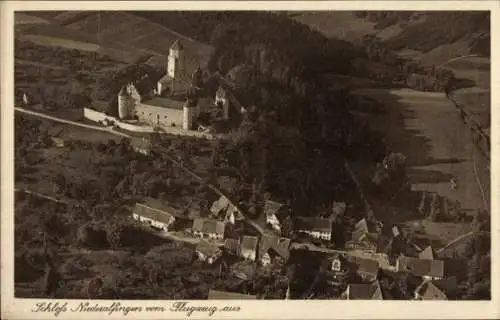 Ak Niederalfingen Hüttlingen in Württemberg, Schloss, Luftaufnahme