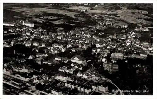 Ak Bühl in Baden Schwarzwald, Fliegeraufnahme