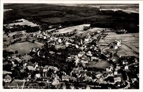 Ak Schönberg Seelbach im Schwarzwald Baden, Fliegeraufnahme