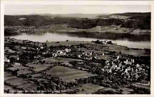 Ak Oehningen Öhningen am Untersee Baden, Fliegeraufnahme