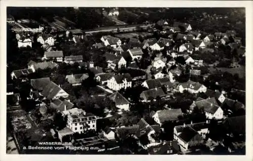 Ak Wasserburg Bodensee, Fliegeraufnahme von der Stadt