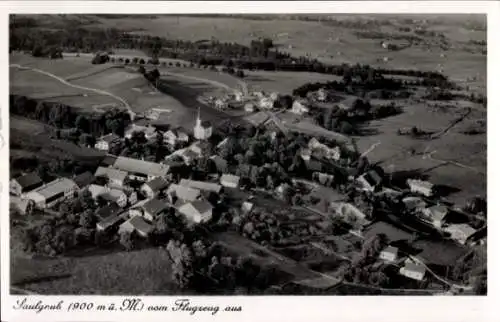 Ak Saulgrub in Oberbayern, Fliegeraufnahme