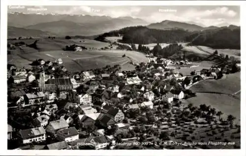 Ak Scheidegg im Allgäu Schwaben, Luftaufnahme