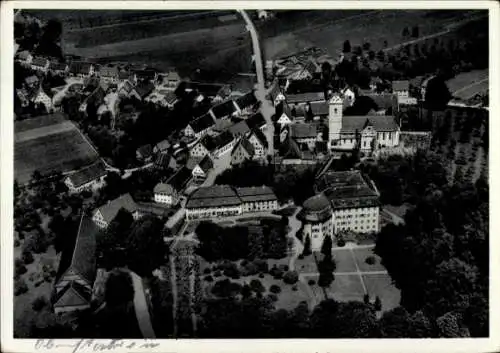 Ak Oberstadion in Oberschwaben, Fliegeraufnahme