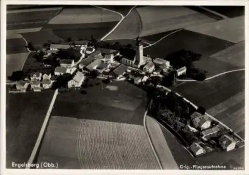 Ak Engelsberg in Oberbayern, Fliegeraufnahme