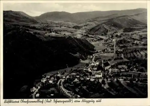 Ak Oberharmersbach im Schwarzwald Baden, Fliegeraufnahme