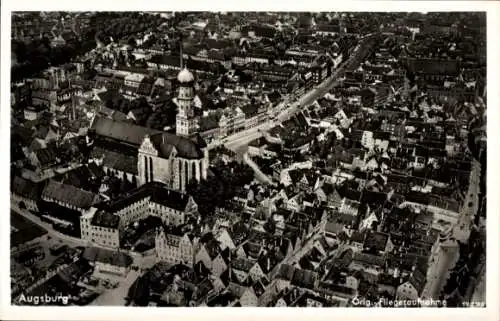 Ak Augsburg in Schwaben, Fliegeraufnahme