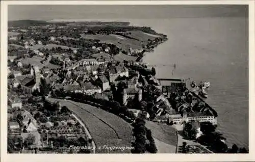 Ak Meersburg am Bodensee, Fliegeraufnahme