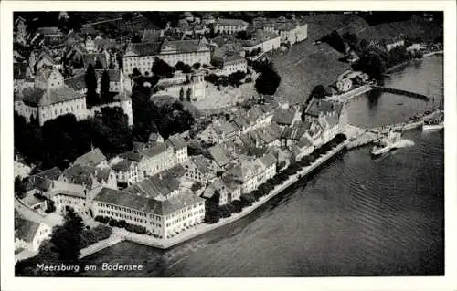 Ak Meersburg am Bodensee, Fliegeraufnahme