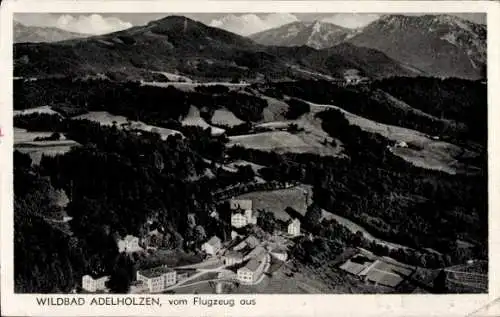 Ak Adelholzen Siegsdorf in Oberbayern, Fliegeraufnahme