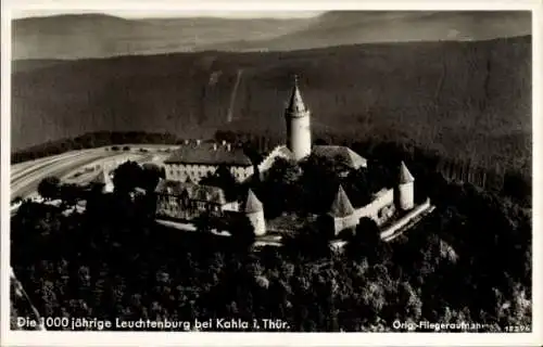 Ak Seitenroda in Thüringen, Leuchtenburg bei Kahla, Fliegeraufnahme