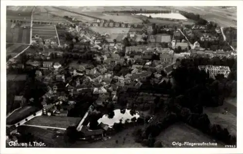 Ak Gehren Ilmenau in Thüringen, Fliegeraufnahme