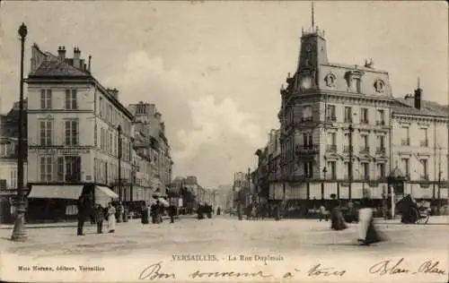 Ak Versailles Yvelines, Rue Duplessis, Geschäfte