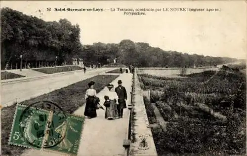 Ak Saint Germain en Laye Yvelines, La Terrasse