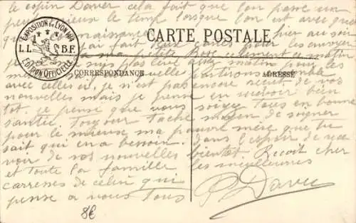 Ak Lyon Rhône, Kolonialausstellung 1914, Blick auf die Gartengärten