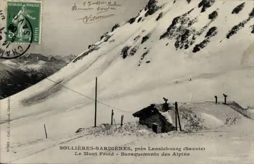 Ak Sollières Savoie, Le Mont Froid, Barquements des Alpins