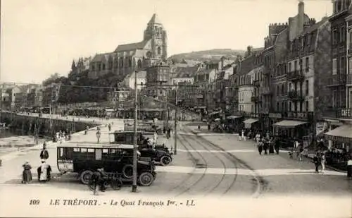 Ak Le Tréport Seine Maritime, le Quai Francois 1er