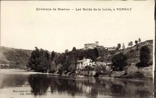 Ak Vernay Loire, Die Ufer der Loire