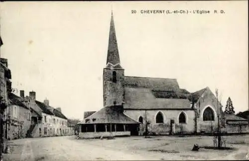 Ak Cheverny Loir et Cher, Kirche