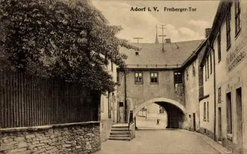 Ak Adorf im Vogtland, Freiberger Tor