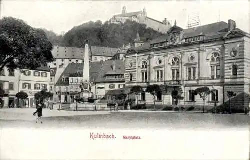 Ak Kulmbach in Oberfranken, Marktplatz