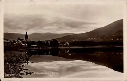 Ak Vossevangen Norwegen, Gesamtansicht